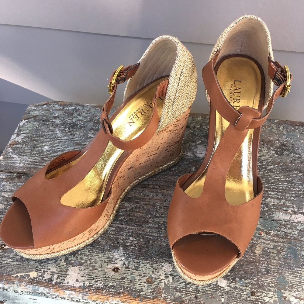 Lauren Ralph Lauren Brown Sheila Wedges